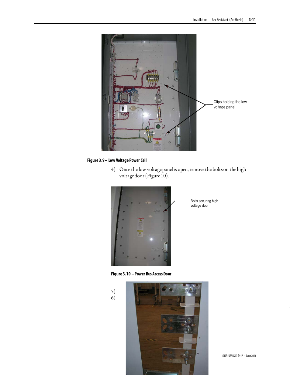 Rockwell Automation 1512A MV Controllers - 800A One-High Cabinet User Manual | Page 36 / 105