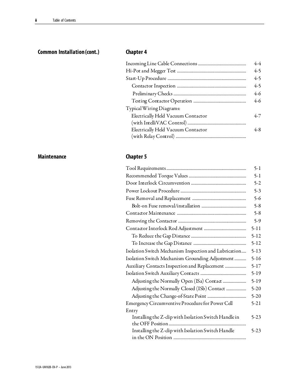 Chapter 4 | Rockwell Automation 1512A MV Controllers - 800A One-High Cabinet User Manual | Page 4 / 105