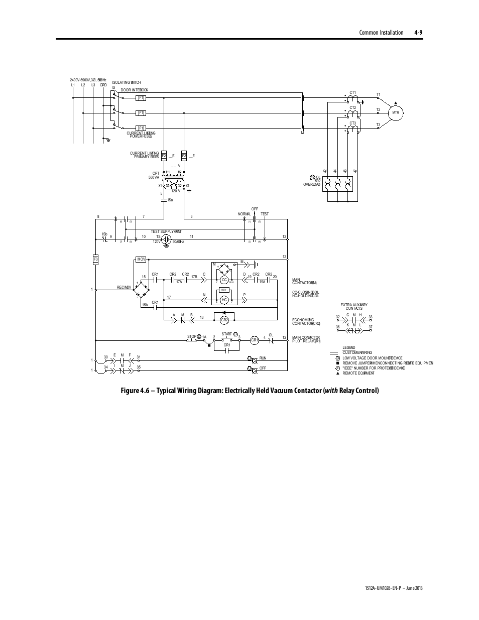 Common installation 4-9 | Rockwell Automation 1512A MV Controllers - 800A One-High Cabinet User Manual | Page 48 / 105