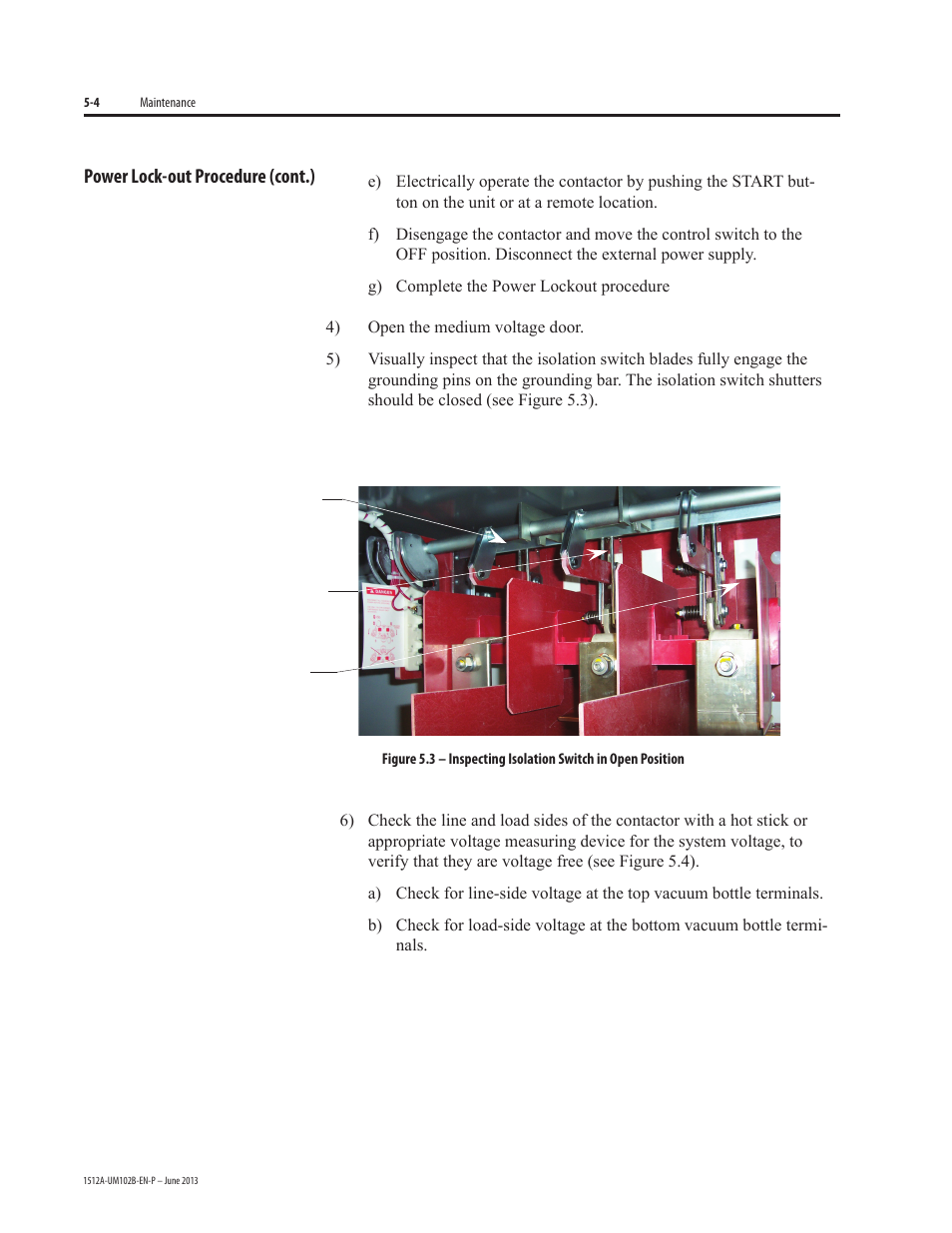 Rockwell Automation 1512A MV Controllers - 800A One-High Cabinet User Manual | Page 52 / 105