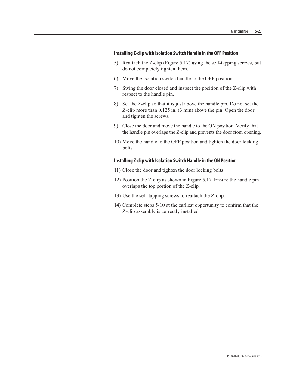 Rockwell Automation 1512A MV Controllers - 800A One-High Cabinet User Manual | Page 71 / 105