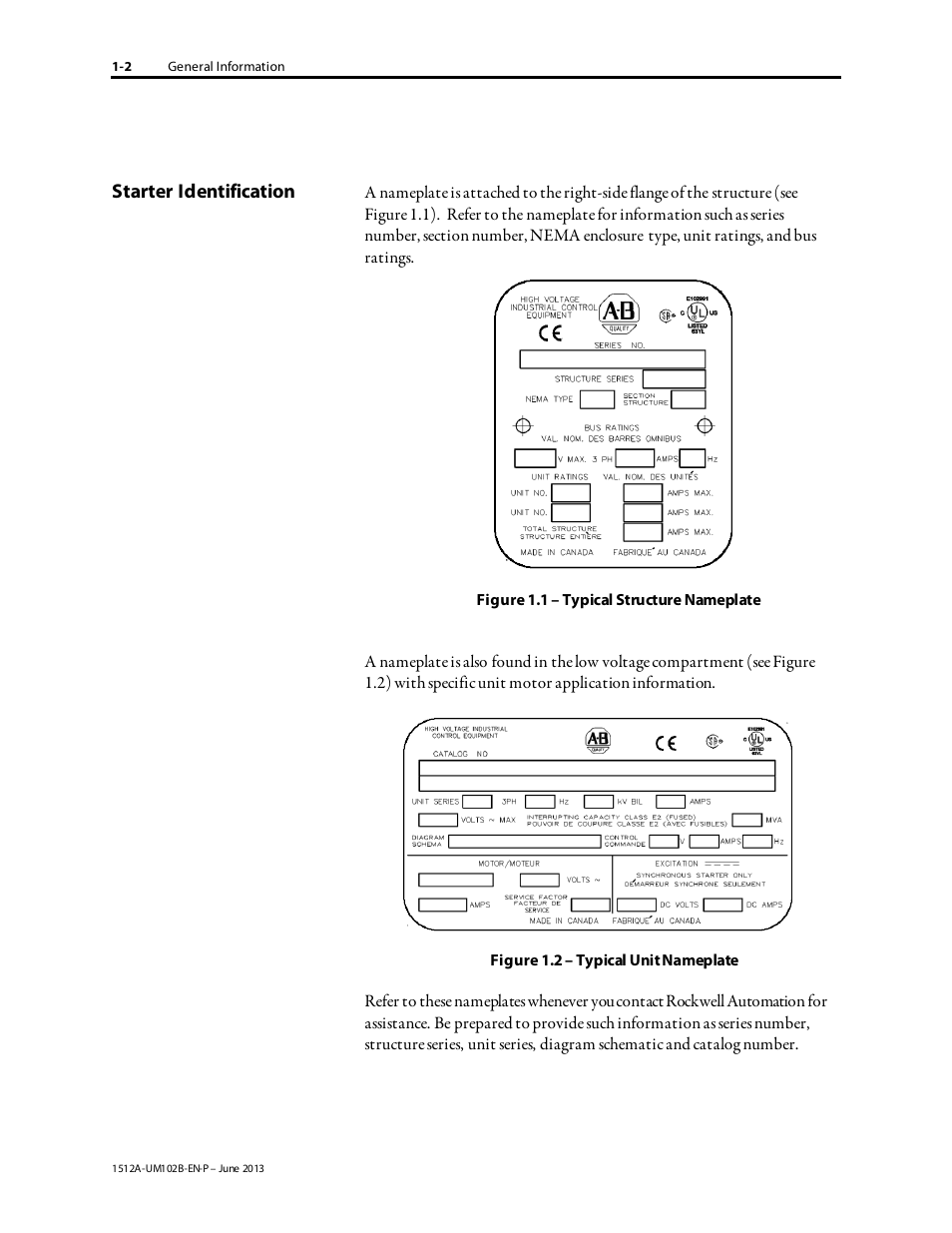 Rockwell Automation 1512A MV Controllers - 800A One-High Cabinet User Manual | Page 8 / 105