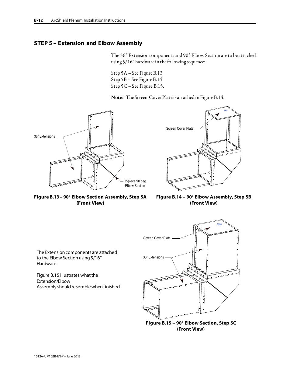 Step 5 – extension and elbow assembly | Rockwell Automation 1512A MV Controllers - 800A One-High Cabinet User Manual | Page 94 / 105