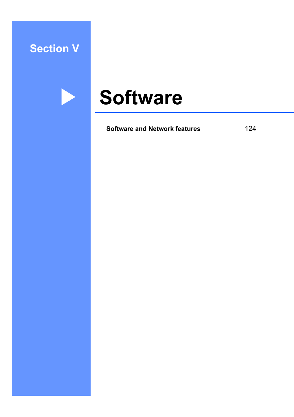 Section v software, Software | Brother MFC 6890CDW User Manual | Page 132 / 227