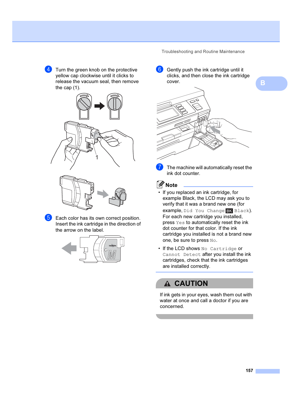 Caution | Brother MFC 6890CDW User Manual | Page 166 / 227