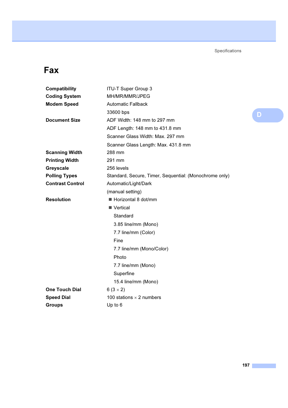 Brother MFC 6890CDW User Manual | Page 206 / 227