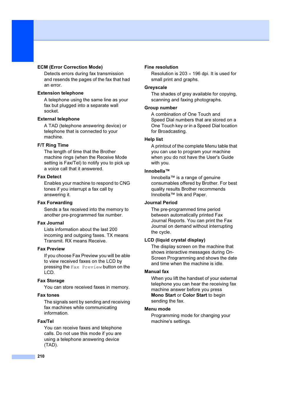 Brother MFC 6890CDW User Manual | Page 219 / 227