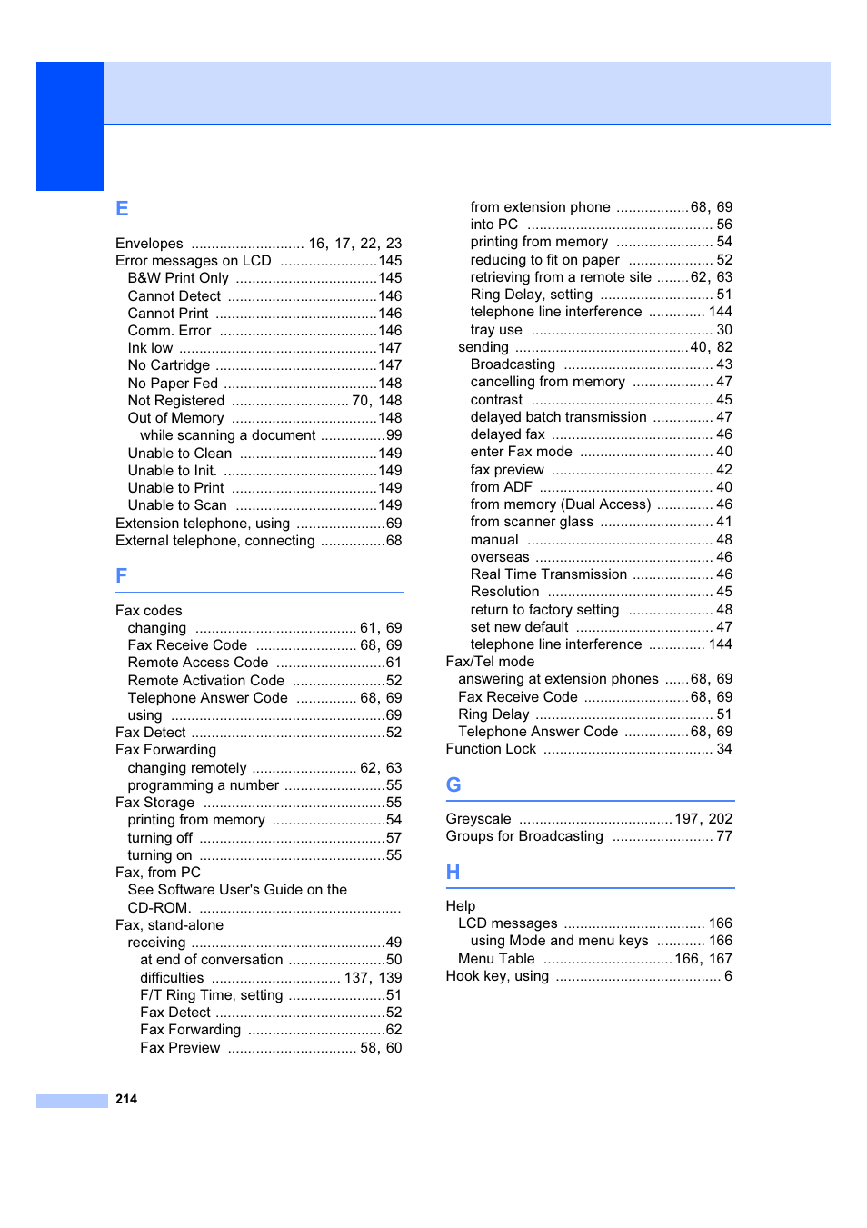 Brother MFC 6890CDW User Manual | Page 223 / 227