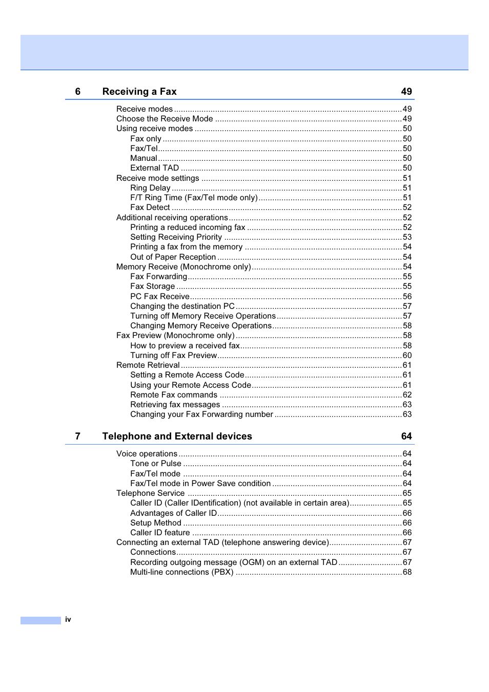 Brother MFC 6890CDW User Manual | Page 5 / 227