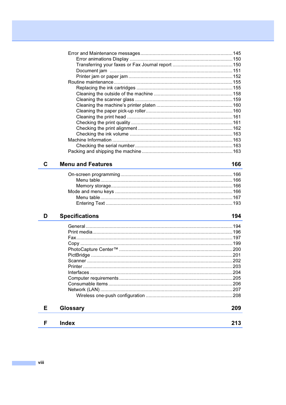 Brother MFC 6890CDW User Manual | Page 9 / 227