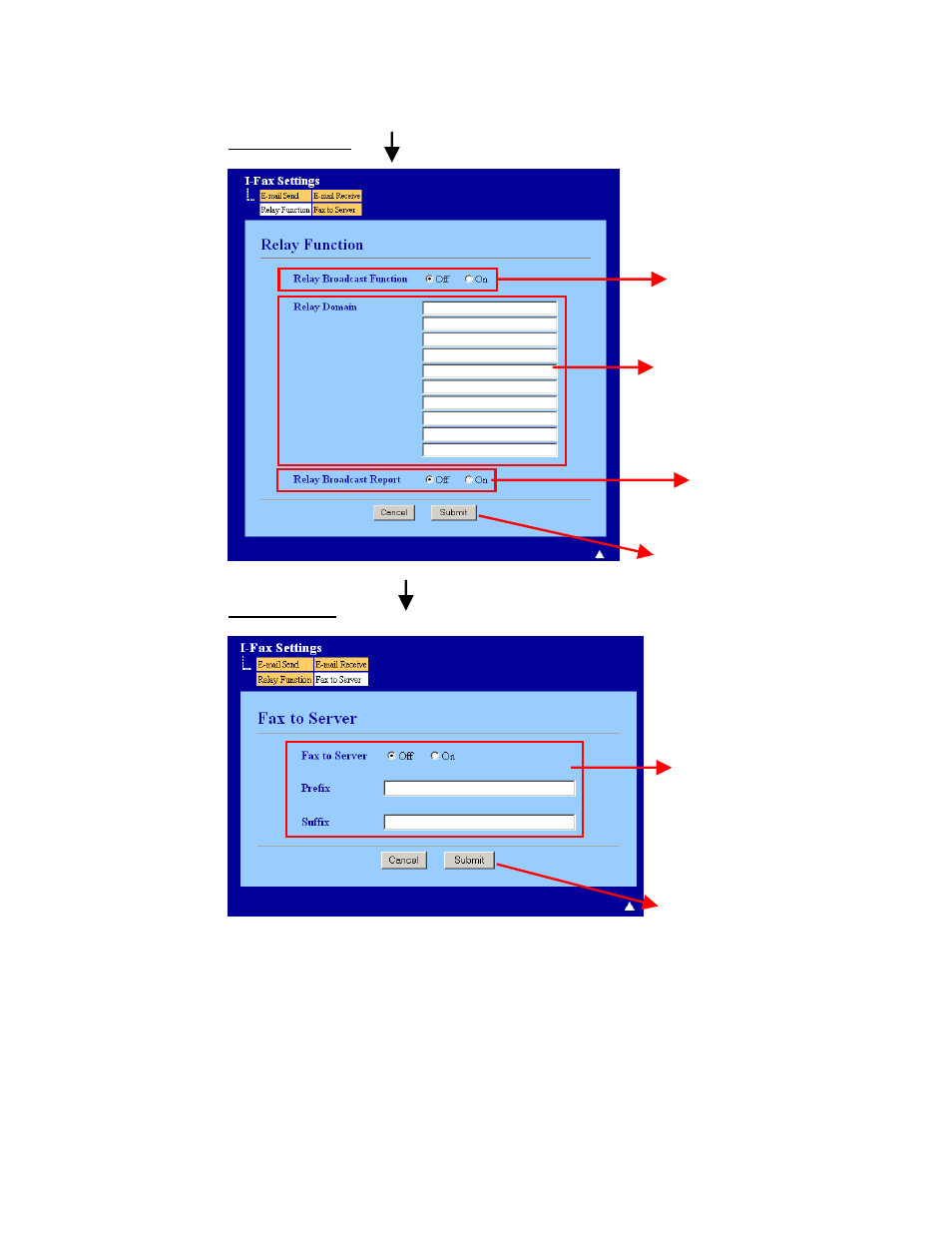 Relay function, Fax to server | Brother I-FAX MFC-8460N User Manual | Page 5 / 8