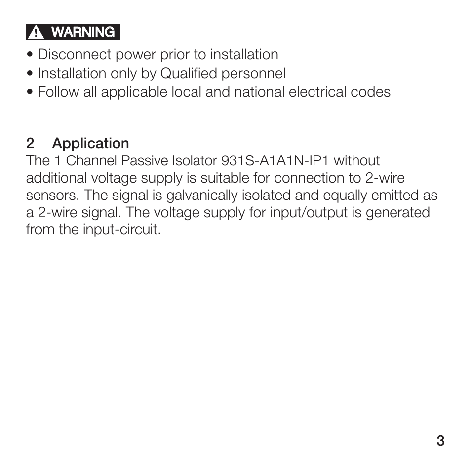 Rockwell Automation 931S-A1A1N-IP1 Passive Isolator, 1 Channel User Manual | Page 3 / 43