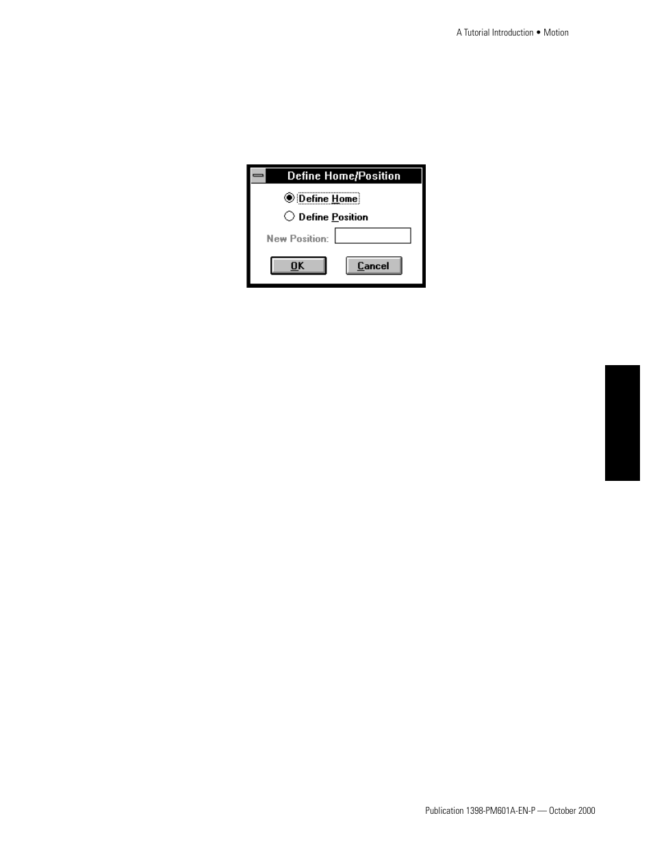 Absolute motion | Rockwell Automation 1398-PDM-xxx IQ Master Version 3.2.4 for IA-2000 and IQ-5000 Positioning Drive Modules, IQ-55 User Manual | Page 135 / 464