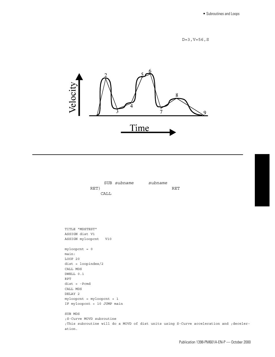 Subroutines and loops, Tutorial | Rockwell Automation 1398-PDM-xxx IQ Master Version 3.2.4 for IA-2000 and IQ-5000 Positioning Drive Modules, IQ-55 User Manual | Page 147 / 464