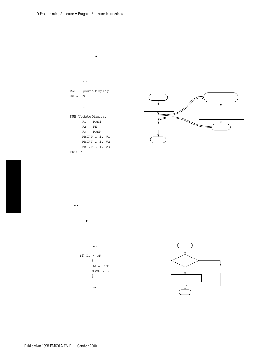 If structure, Tutorial | Rockwell Automation 1398-PDM-xxx IQ Master Version 3.2.4 for IA-2000 and IQ-5000 Positioning Drive Modules, IQ-55 User Manual | Page 166 / 464