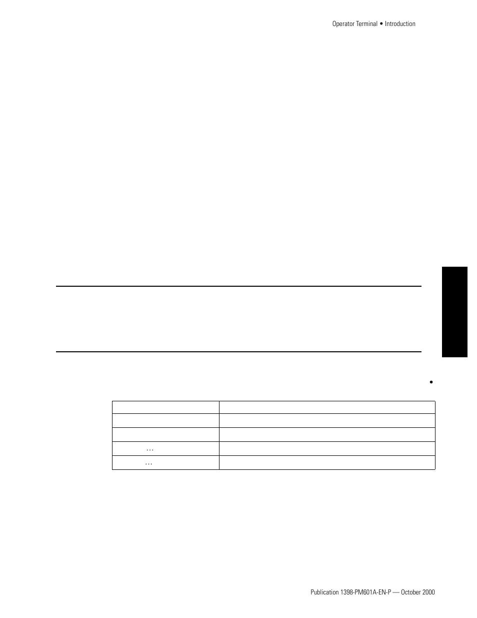 Operator terminal, Introduction, Operator terminal instruction summary | Introduction operator terminal instruction summary | Rockwell Automation 1398-PDM-xxx IQ Master Version 3.2.4 for IA-2000 and IQ-5000 Positioning Drive Modules, IQ-55 User Manual | Page 189 / 464