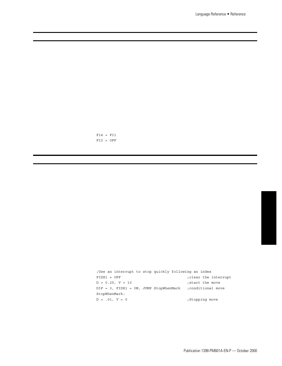 Fidxn, Fi n, Fidx n | Rockwell Automation 1398-PDM-xxx IQ Master Version 3.2.4 for IA-2000 and IQ-5000 Positioning Drive Modules, IQ-55 User Manual | Page 229 / 464