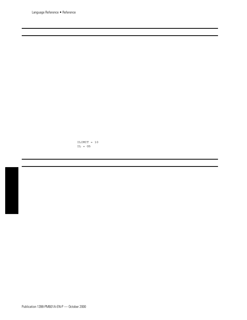 Ilimit, Indexen | Rockwell Automation 1398-PDM-xxx IQ Master Version 3.2.4 for IA-2000 and IQ-5000 Positioning Drive Modules, IQ-55 User Manual | Page 244 / 464
