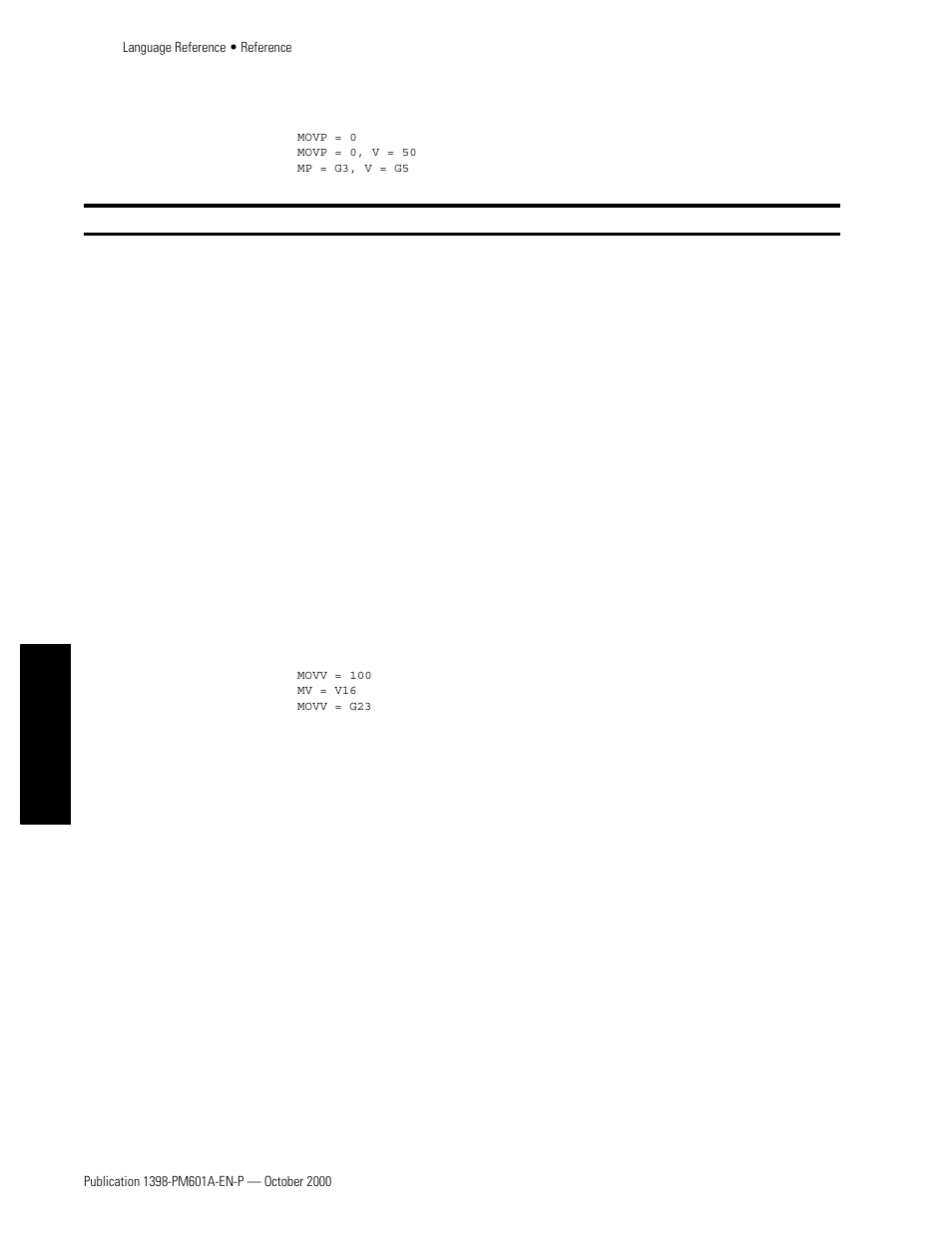 Movv | Rockwell Automation 1398-PDM-xxx IQ Master Version 3.2.4 for IA-2000 and IQ-5000 Positioning Drive Modules, IQ-55 User Manual | Page 260 / 464