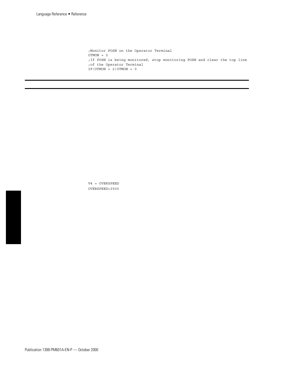 Overspeed | Rockwell Automation 1398-PDM-xxx IQ Master Version 3.2.4 for IA-2000 and IQ-5000 Positioning Drive Modules, IQ-55 User Manual | Page 264 / 464