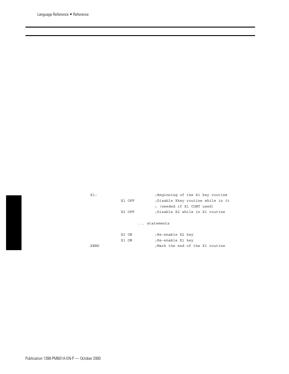 Words, Xkey program structure | Rockwell Automation 1398-PDM-xxx IQ Master Version 3.2.4 for IA-2000 and IQ-5000 Positioning Drive Modules, IQ-55 User Manual | Page 304 / 464