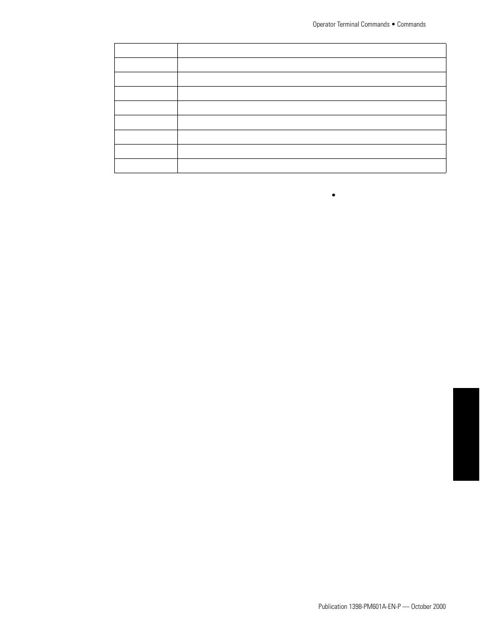 Ottbl key [,code, Otw row, col, “text, Otx flag | Xnpgm xkey | Rockwell Automation 1398-PDM-xxx IQ Master Version 3.2.4 for IA-2000 and IQ-5000 Positioning Drive Modules, IQ-55 User Manual | Page 341 / 464