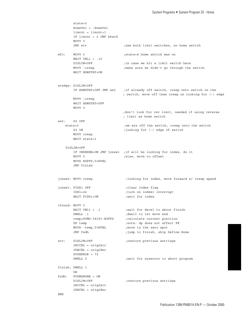 Appendixes | Rockwell Automation 1398-PDM-xxx IQ Master Version 3.2.4 for IA-2000 and IQ-5000 Positioning Drive Modules, IQ-55 User Manual | Page 373 / 464