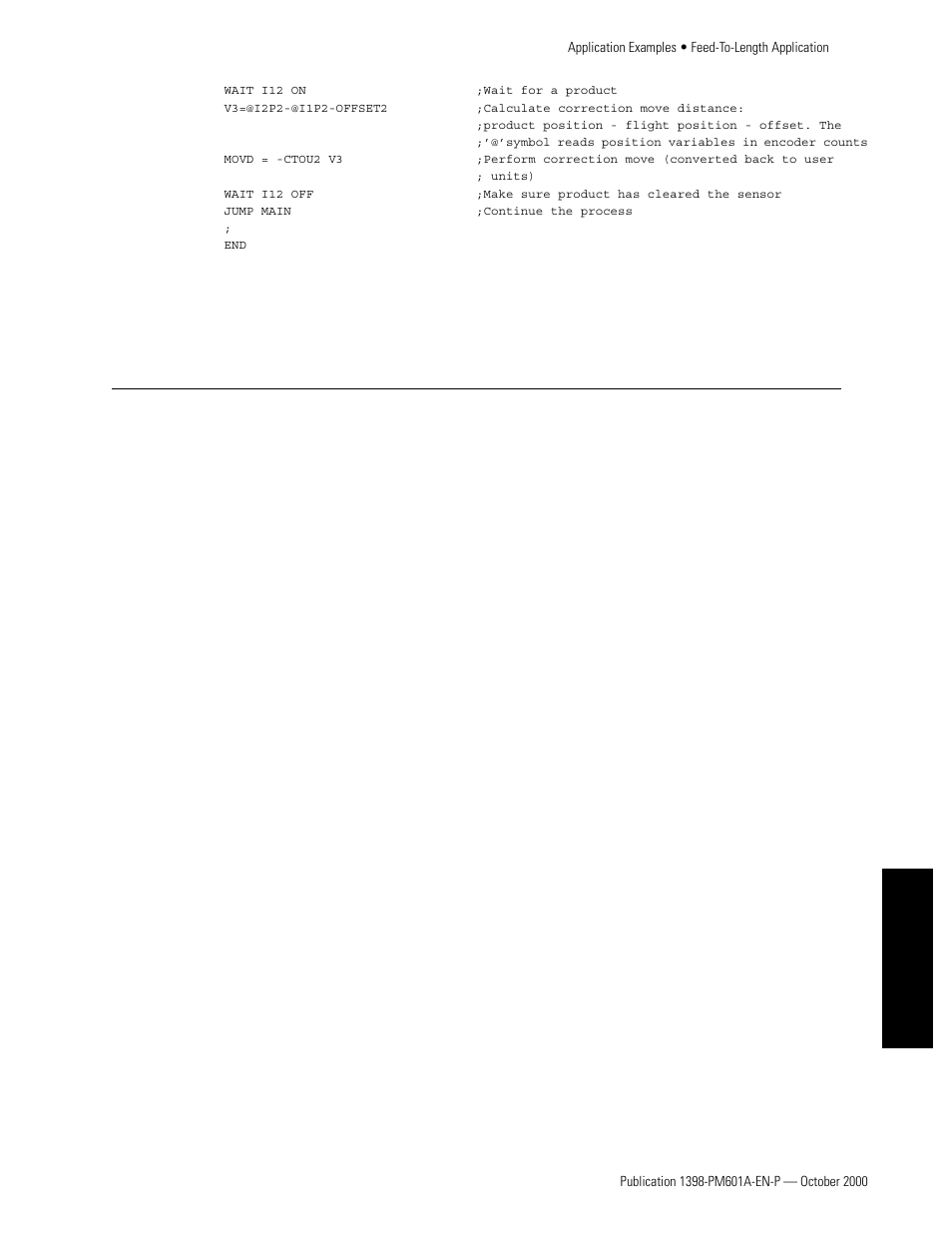 Feed-to-length application, Description, Advantages of a servo system | Design considerations, Mechanics, Appendixes | Rockwell Automation 1398-PDM-xxx IQ Master Version 3.2.4 for IA-2000 and IQ-5000 Positioning Drive Modules, IQ-55 User Manual | Page 385 / 464