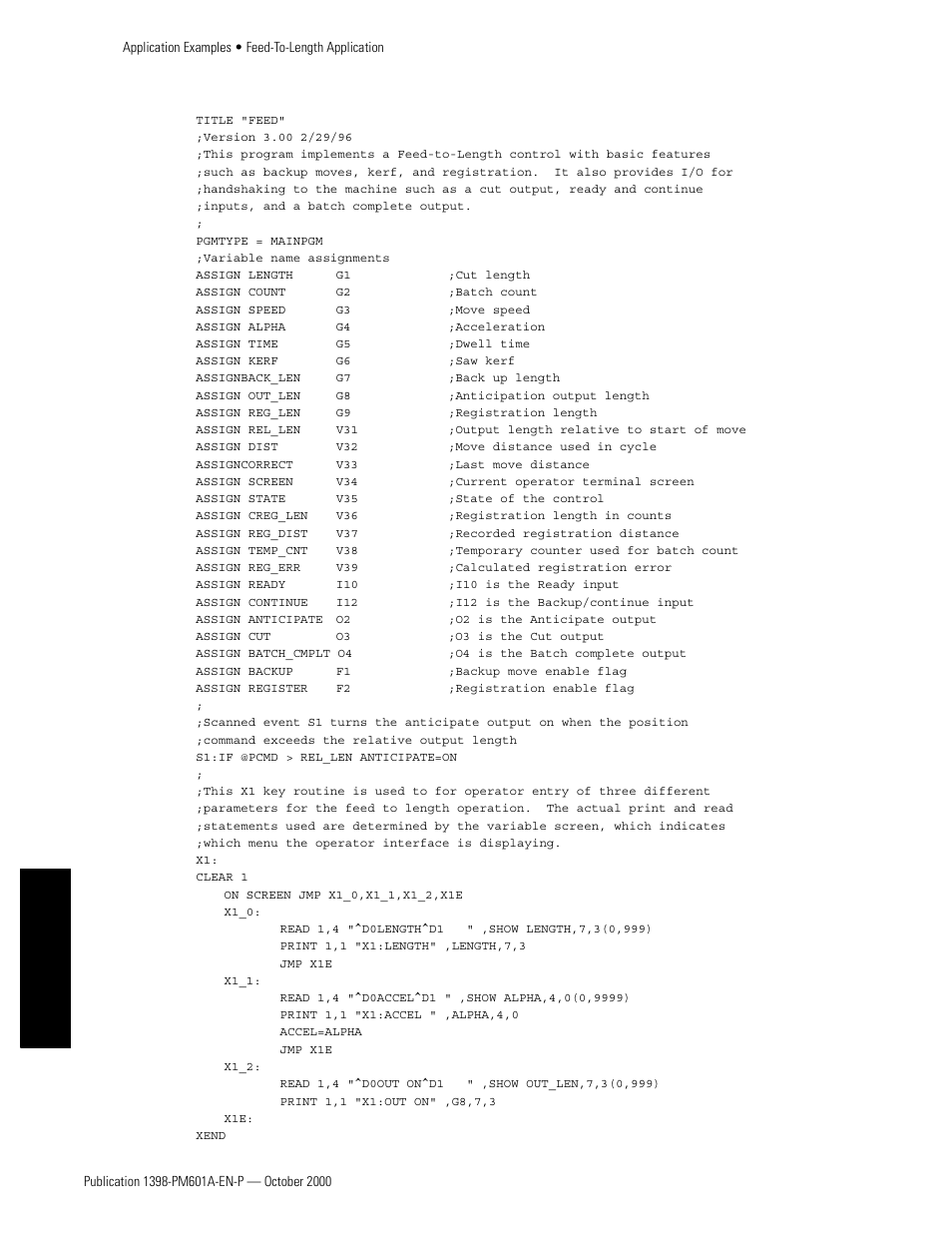 Appendixes | Rockwell Automation 1398-PDM-xxx IQ Master Version 3.2.4 for IA-2000 and IQ-5000 Positioning Drive Modules, IQ-55 User Manual | Page 388 / 464
