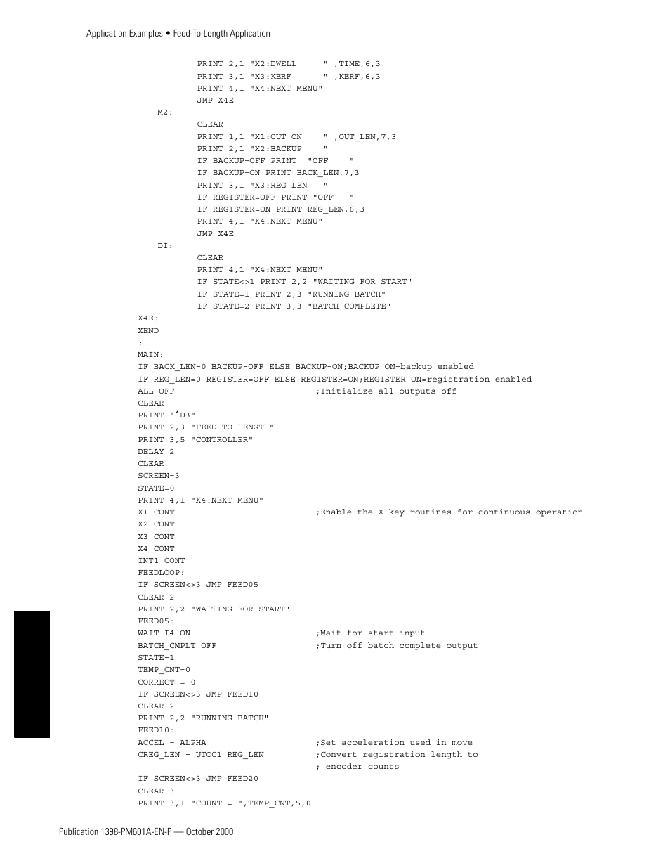 Appendixes | Rockwell Automation 1398-PDM-xxx IQ Master Version 3.2.4 for IA-2000 and IQ-5000 Positioning Drive Modules, IQ-55 User Manual | Page 390 / 464