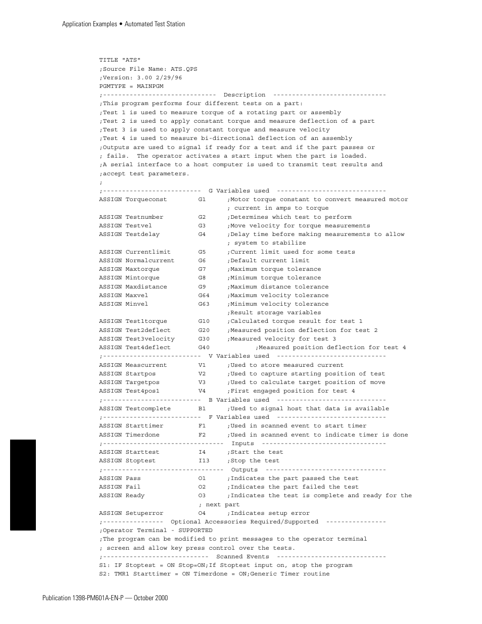 Appendixes | Rockwell Automation 1398-PDM-xxx IQ Master Version 3.2.4 for IA-2000 and IQ-5000 Positioning Drive Modules, IQ-55 User Manual | Page 428 / 464