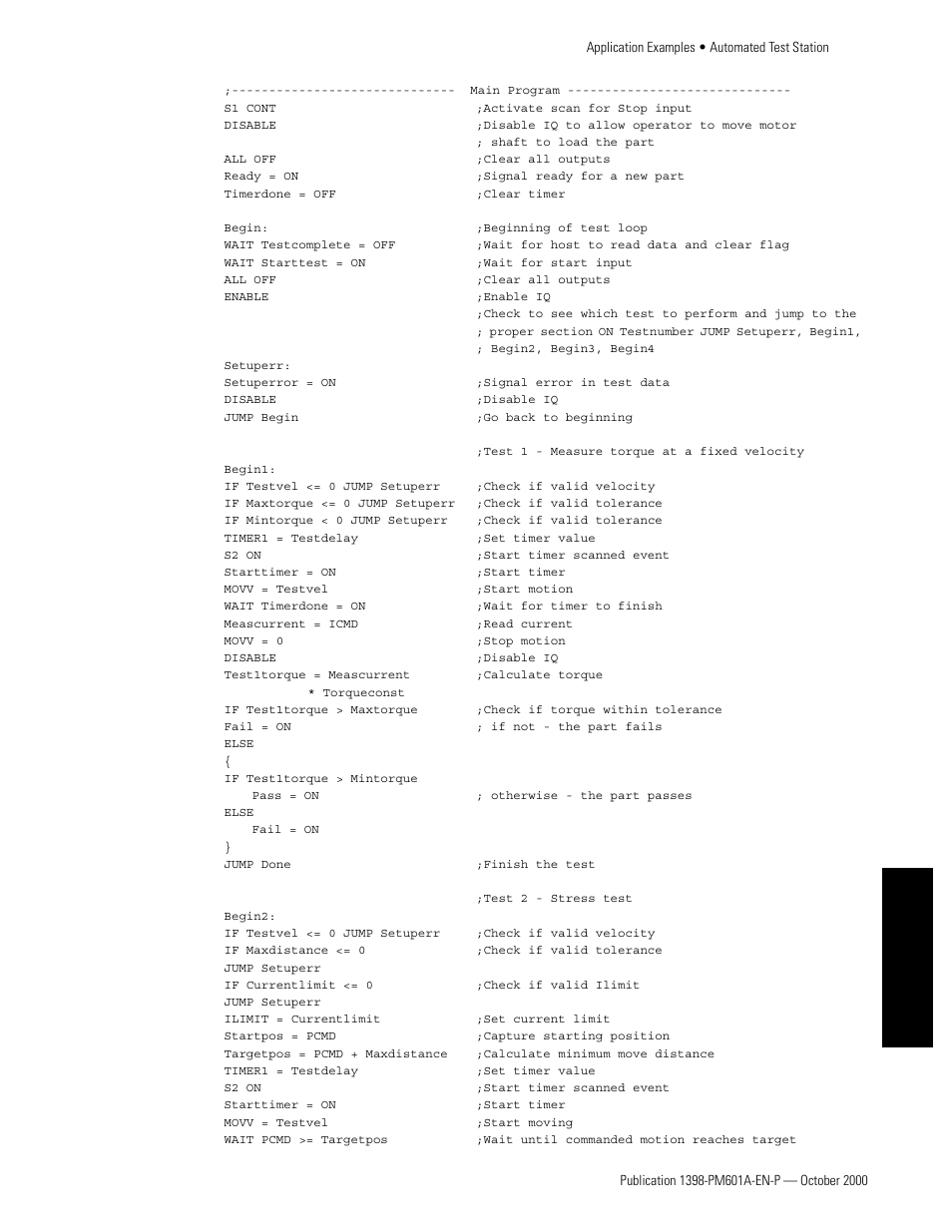 Appendixes | Rockwell Automation 1398-PDM-xxx IQ Master Version 3.2.4 for IA-2000 and IQ-5000 Positioning Drive Modules, IQ-55 User Manual | Page 429 / 464