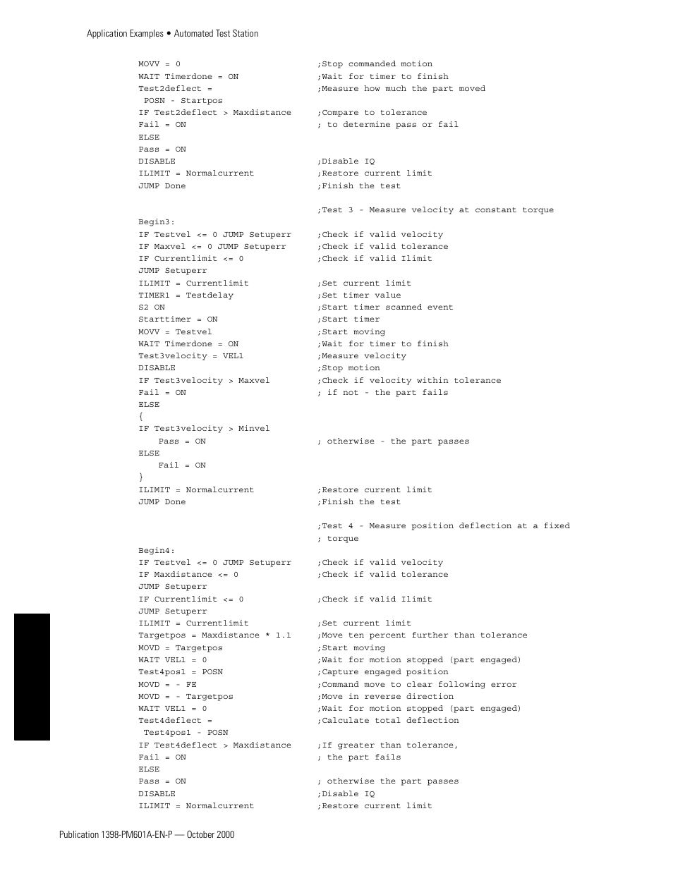 Appendixes | Rockwell Automation 1398-PDM-xxx IQ Master Version 3.2.4 for IA-2000 and IQ-5000 Positioning Drive Modules, IQ-55 User Manual | Page 430 / 464