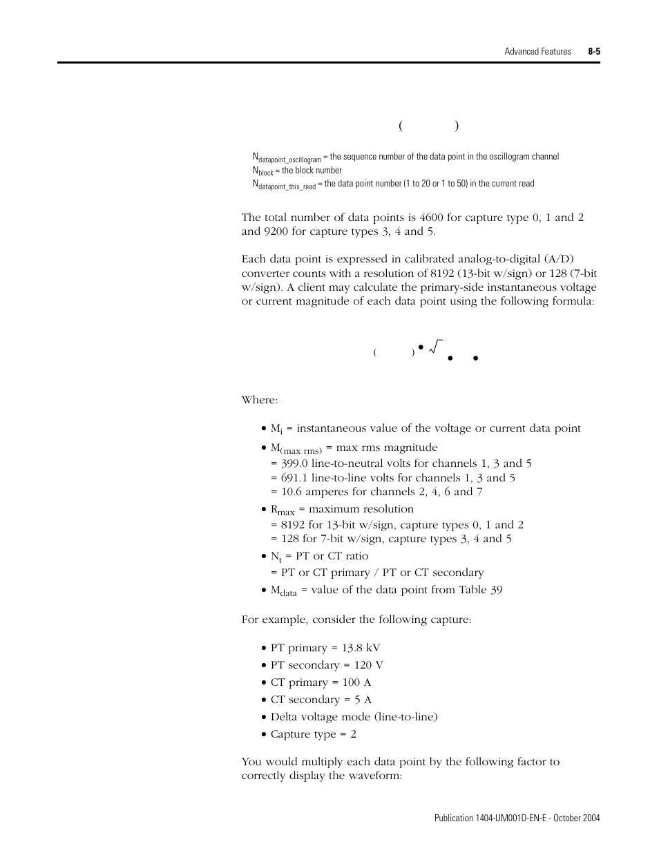 Rockwell Automation 1404-M4_M5_M6_M8 Powermonitor 3000 User Manual, PRIOR to Firmware rev. 3.0 User Manual | Page 155 / 356