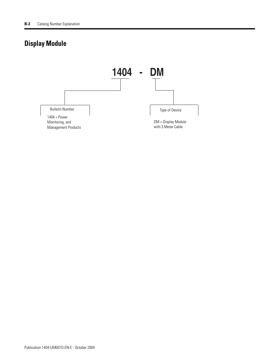 Display module, 1404 - dm | Rockwell Automation 1404-M4_M5_M6_M8 Powermonitor 3000 User Manual, PRIOR to Firmware rev. 3.0 User Manual | Page 254 / 356