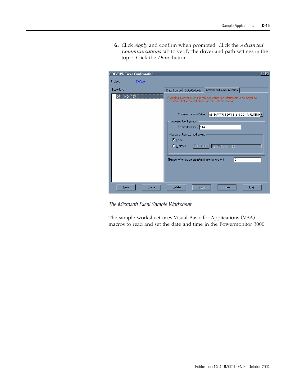 Rockwell Automation 1404-M4_M5_M6_M8 Powermonitor 3000 User Manual, PRIOR to Firmware rev. 3.0 User Manual | Page 269 / 356