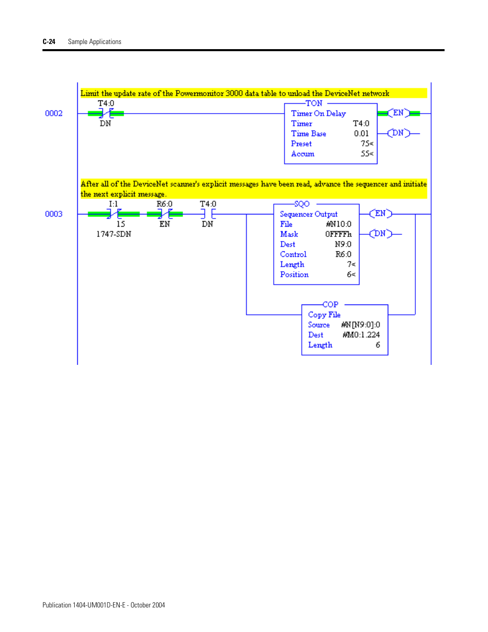 Rockwell Automation 1404-M4_M5_M6_M8 Powermonitor 3000 User Manual, PRIOR to Firmware rev. 3.0 User Manual | Page 278 / 356