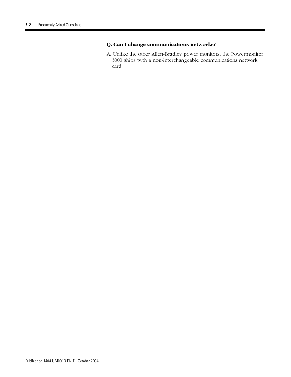 Rockwell Automation 1404-M4_M5_M6_M8 Powermonitor 3000 User Manual, PRIOR to Firmware rev. 3.0 User Manual | Page 306 / 356