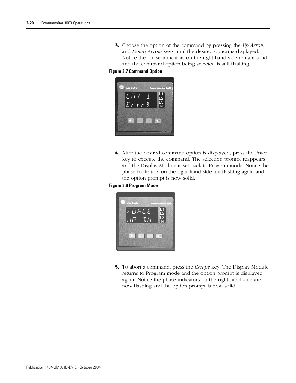 Rockwell Automation 1404-M4_M5_M6_M8 Powermonitor 3000 User Manual, PRIOR to Firmware rev. 3.0 User Manual | Page 46 / 356