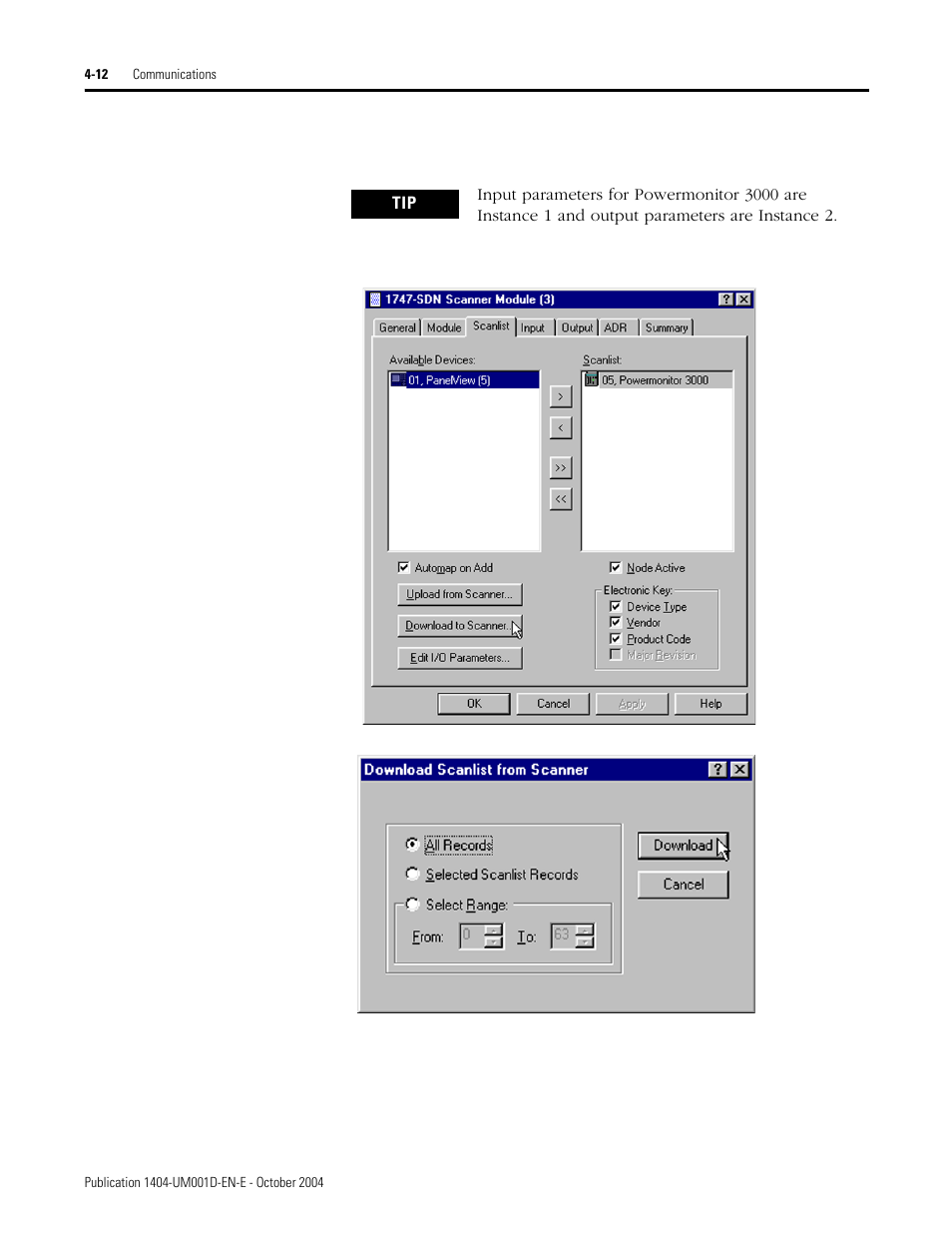 Rockwell Automation 1404-M4_M5_M6_M8 Powermonitor 3000 User Manual, PRIOR to Firmware rev. 3.0 User Manual | Page 72 / 356