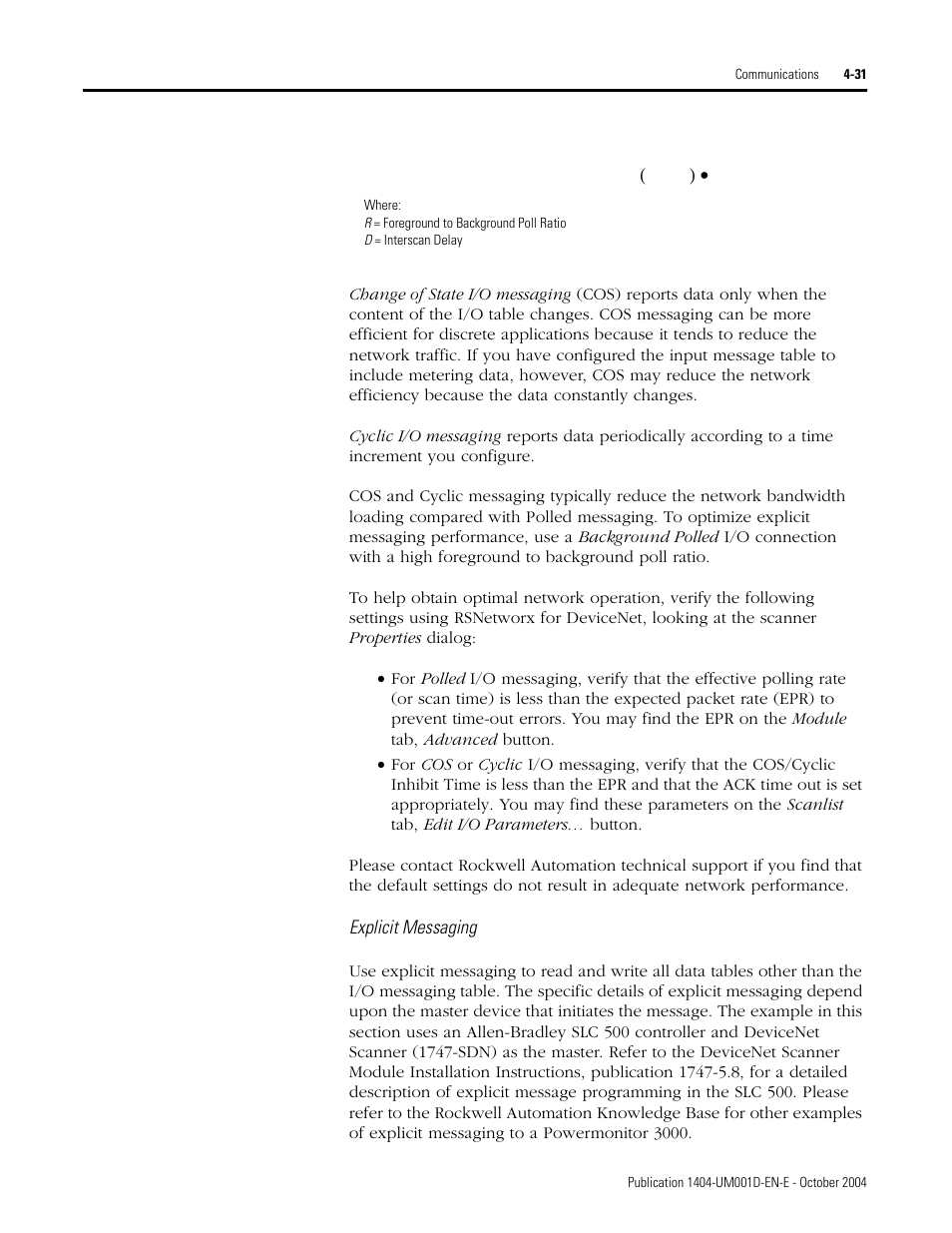 Rockwell Automation 1404-M4_M5_M6_M8 Powermonitor 3000 User Manual, PRIOR to Firmware rev. 3.0 User Manual | Page 91 / 356