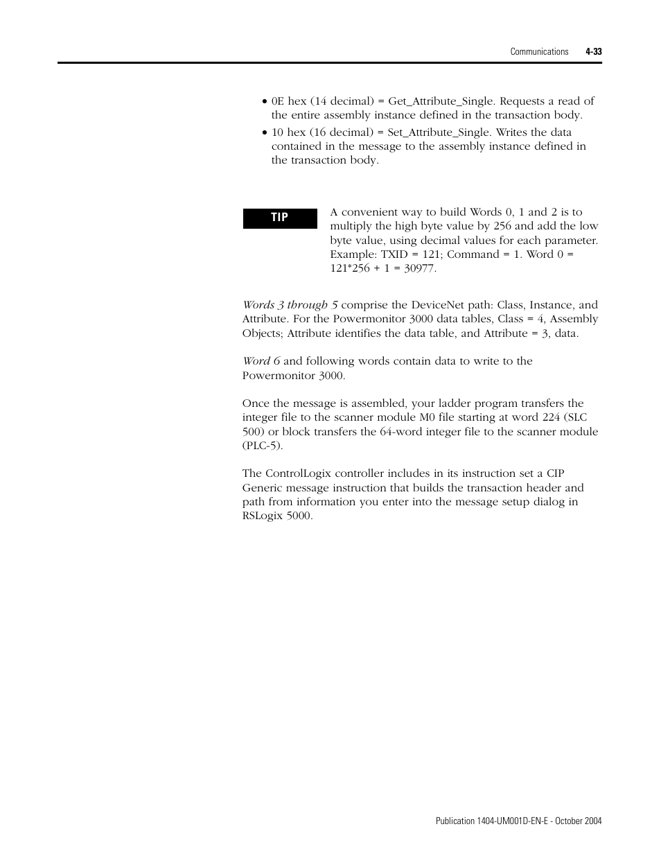 Rockwell Automation 1404-M4_M5_M6_M8 Powermonitor 3000 User Manual, PRIOR to Firmware rev. 3.0 User Manual | Page 93 / 356