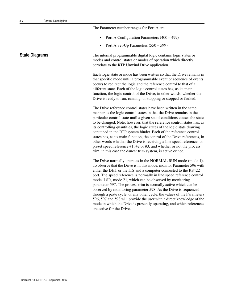 State diagrams | Rockwell Automation 1395 Digital Reference Adapter for RTP Applications User Manual | Page 22 / 69