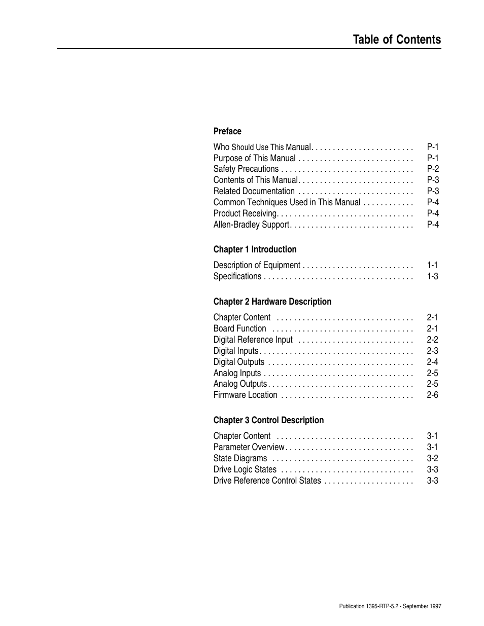 Rockwell Automation 1395 Digital Reference Adapter for RTP Applications User Manual | Page 3 / 69