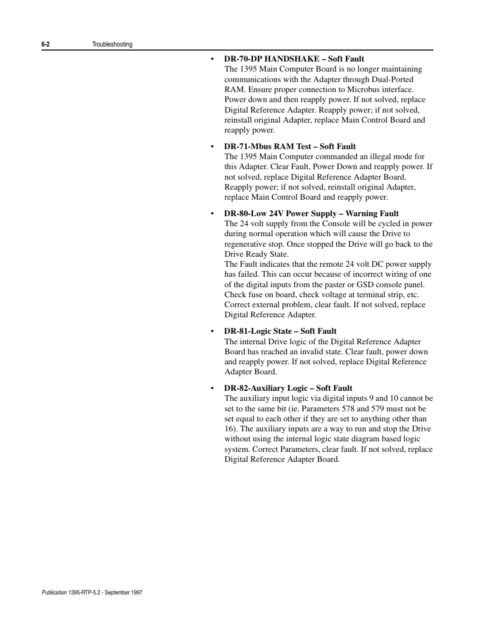 Rockwell Automation 1395 Digital Reference Adapter for RTP Applications User Manual | Page 38 / 69