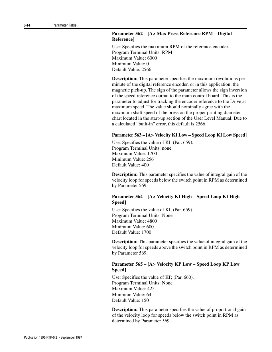 Rockwell Automation 1395 Digital Reference Adapter for RTP Applications User Manual | Page 56 / 69