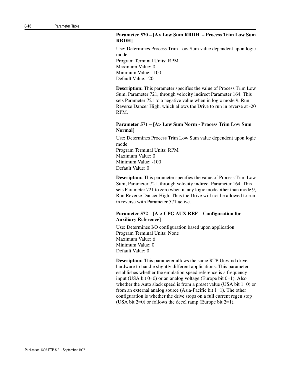 Rockwell Automation 1395 Digital Reference Adapter for RTP Applications User Manual | Page 58 / 69