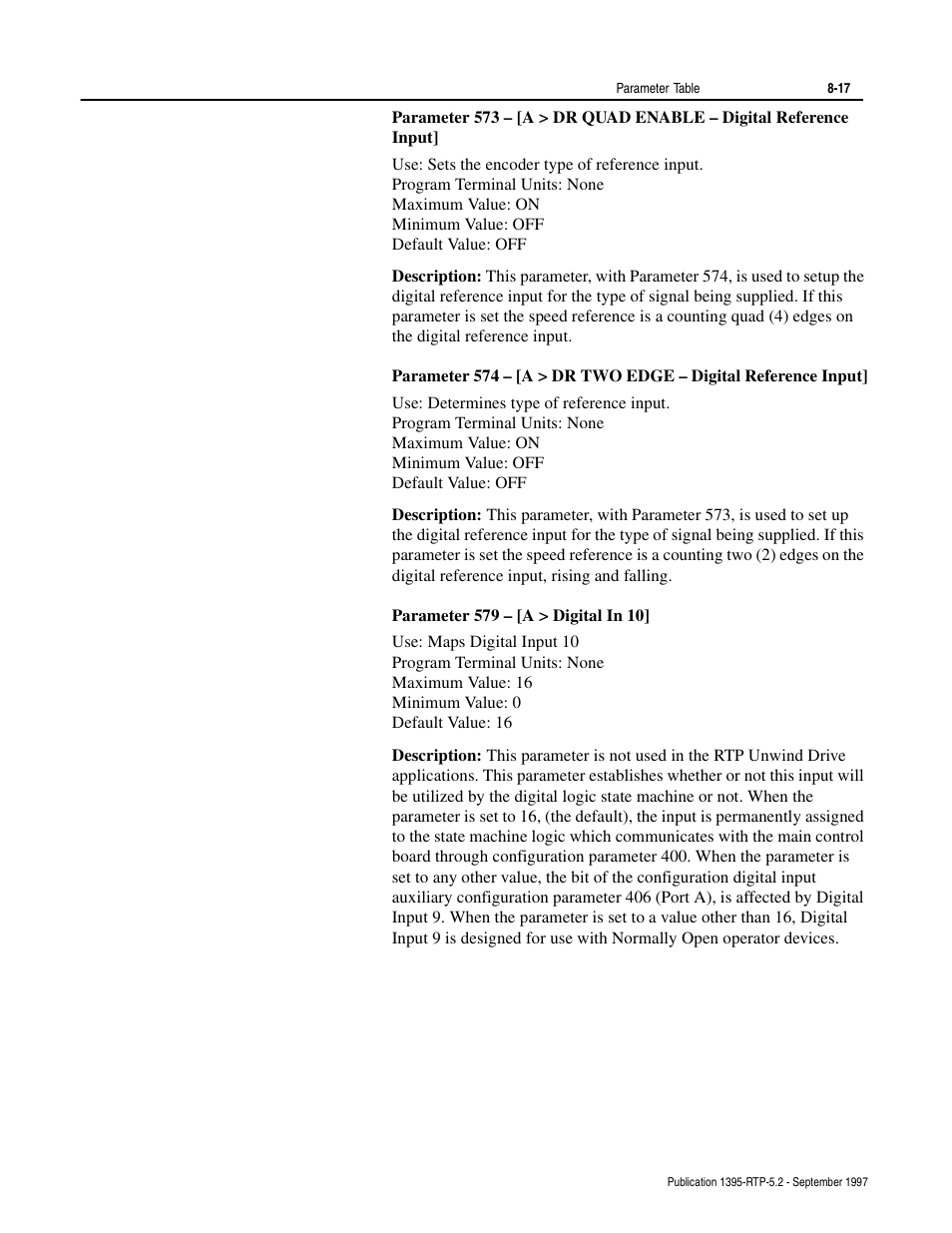 Rockwell Automation 1395 Digital Reference Adapter for RTP Applications User Manual | Page 59 / 69