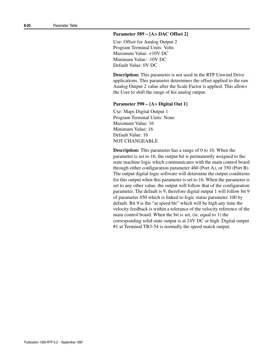 Rockwell Automation 1395 Digital Reference Adapter for RTP Applications User Manual | Page 62 / 69