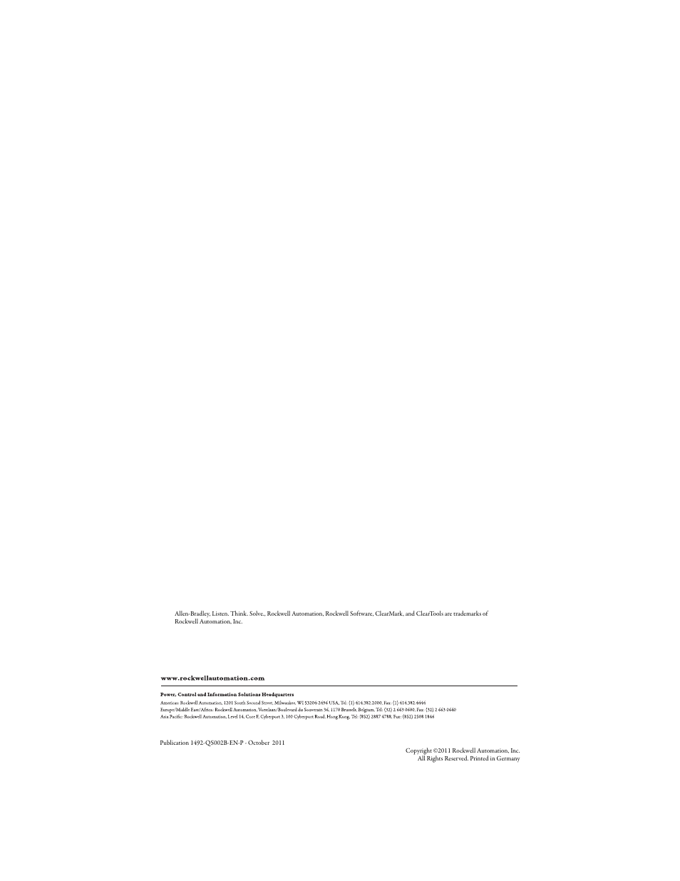 Rockwell Automation 1492-PRINT220 ClearMark Quick Start User Manual | Page 16 / 16